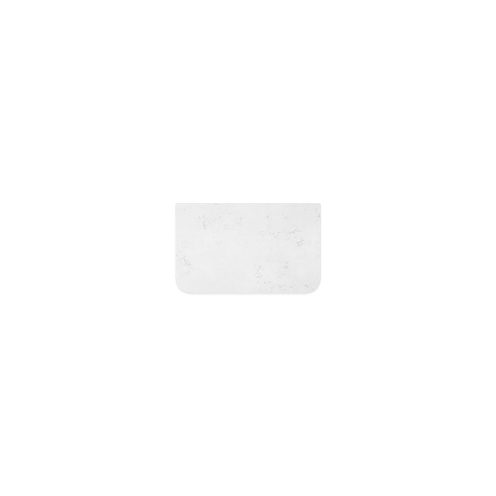 Bianco Marble Silica Free Stone Top, Curved Full Depth gallery detail image