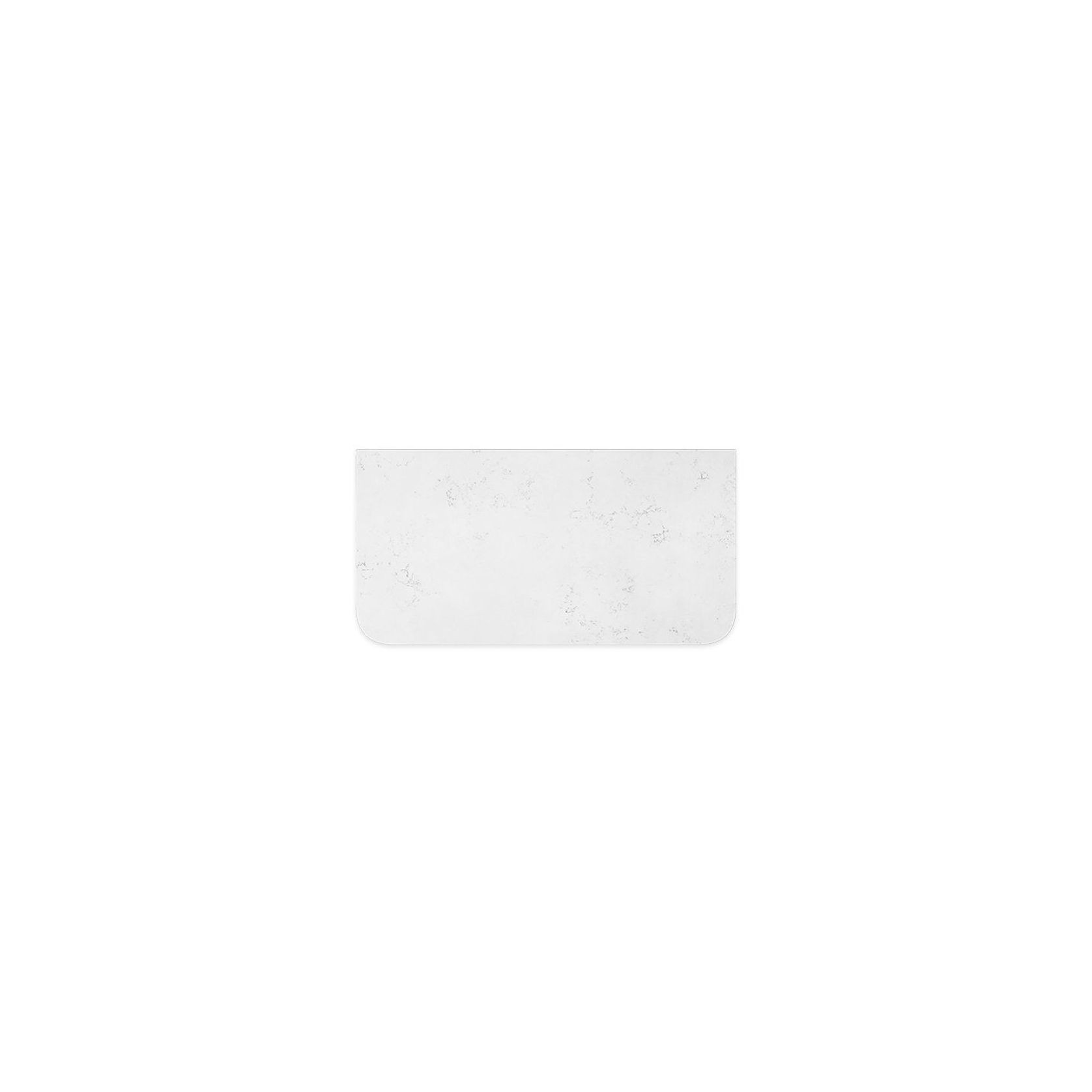 Bianco Marble Silica Free Stone Top, Curved Full Depth gallery detail image