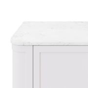 Bianco Marble Silica Free Stone Top, Curved Full Depth gallery detail image
