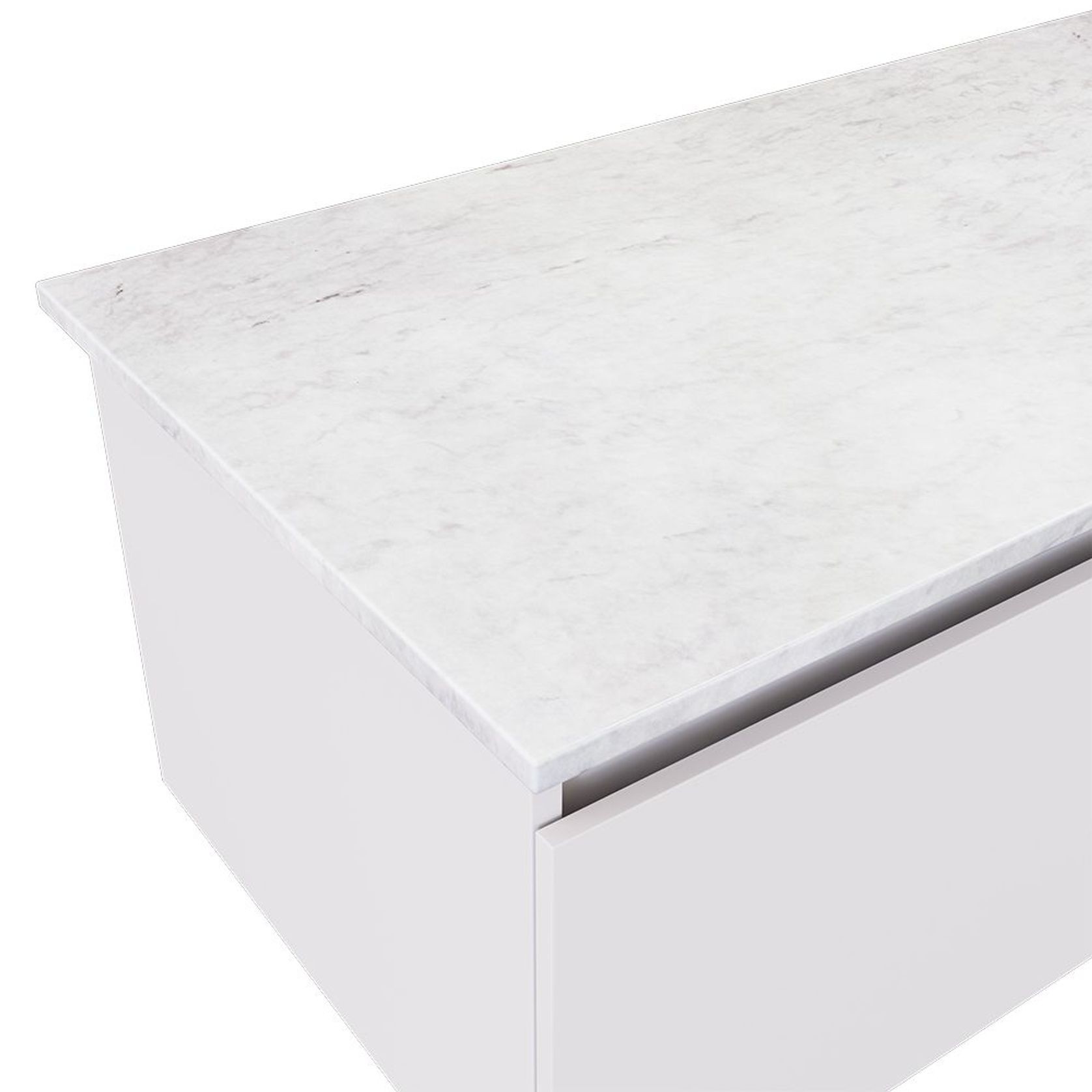 Polar Sacco Silica Free Stone Top, Ensuite Depth gallery detail image