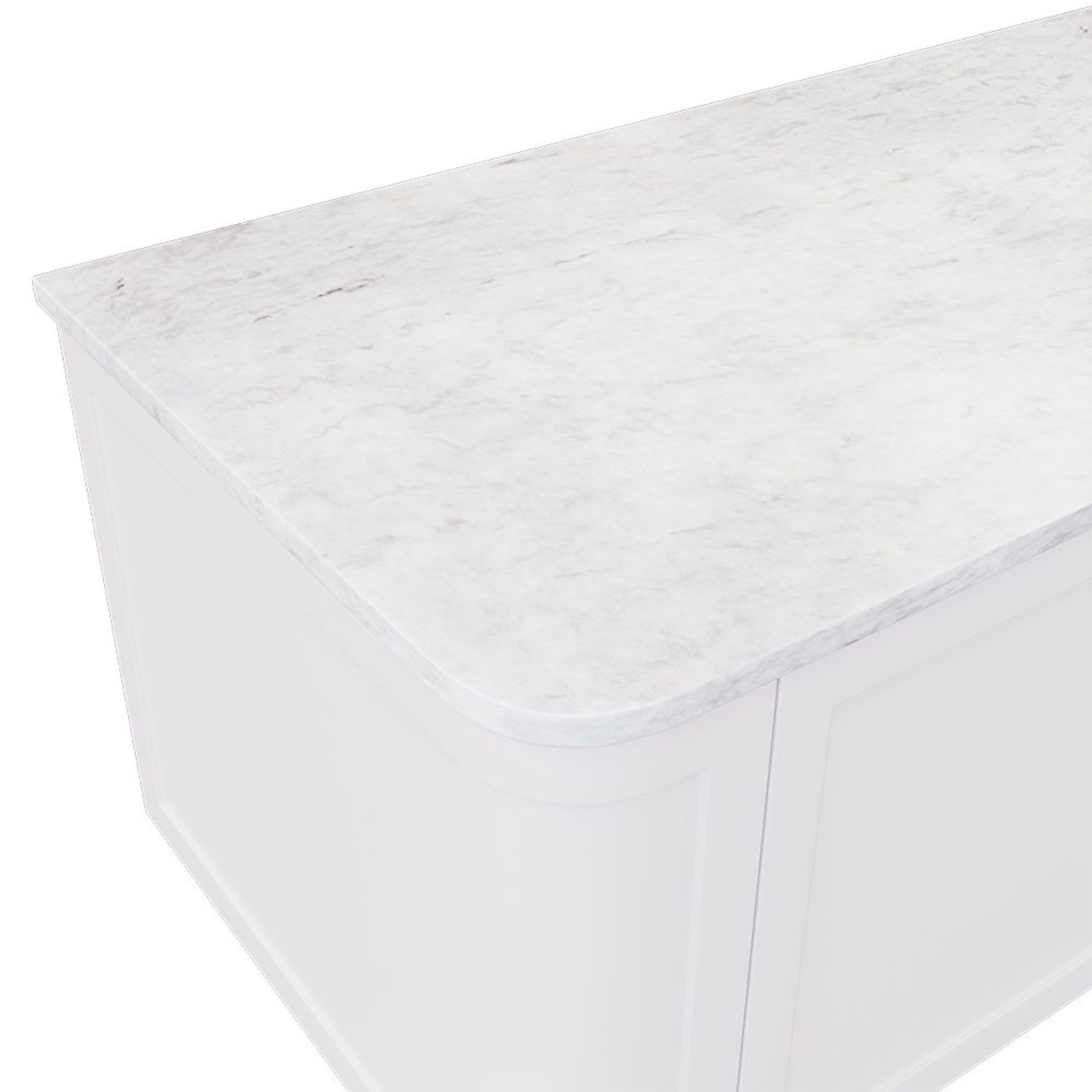 Polar Sacco Silica Free Stone Top, Curved Full Depth gallery detail image