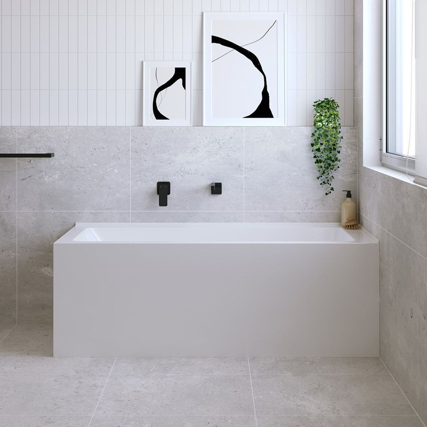 Sentor Acrylic Corner Bath with Overflow gallery detail image