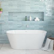 Austin Freestanding Acrylic Bath with Overflow gallery detail image