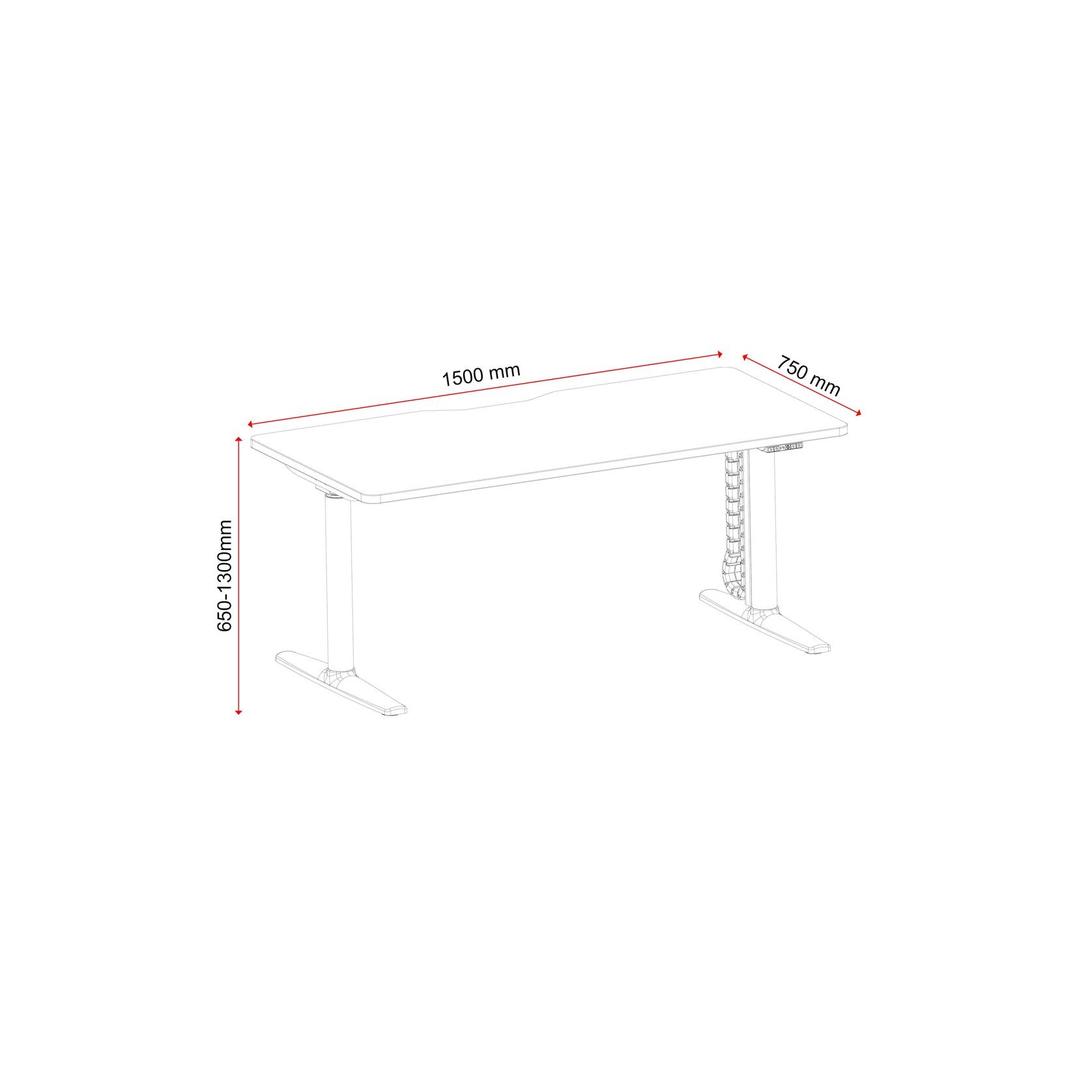 Buro Syntra Standing Desk gallery detail image