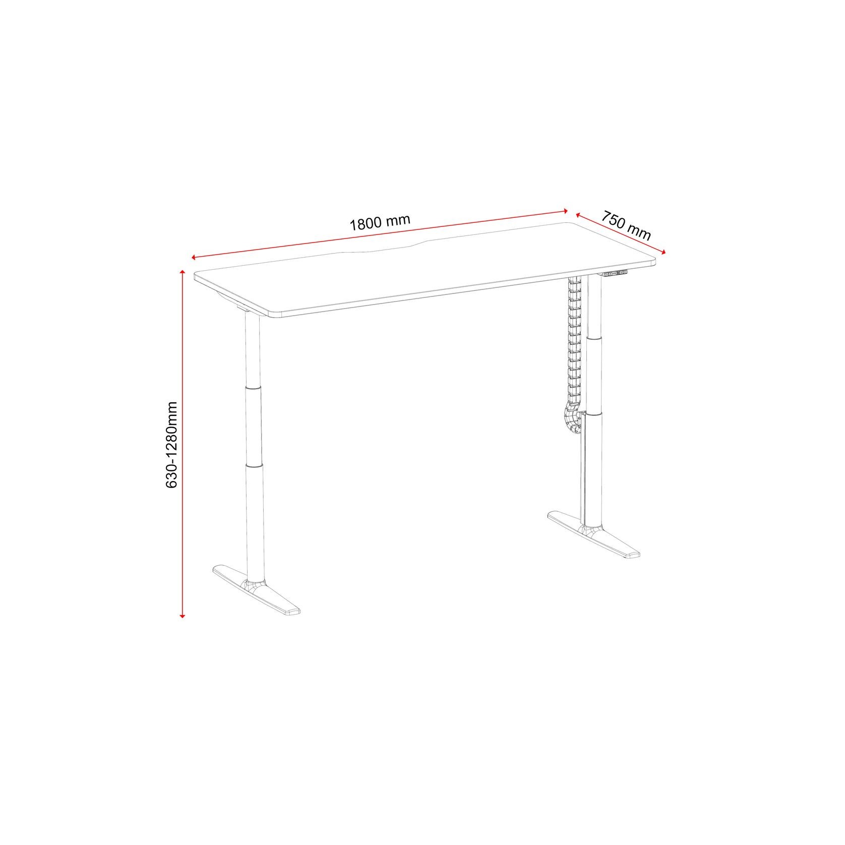 Buro Syntra Standing Desk gallery detail image