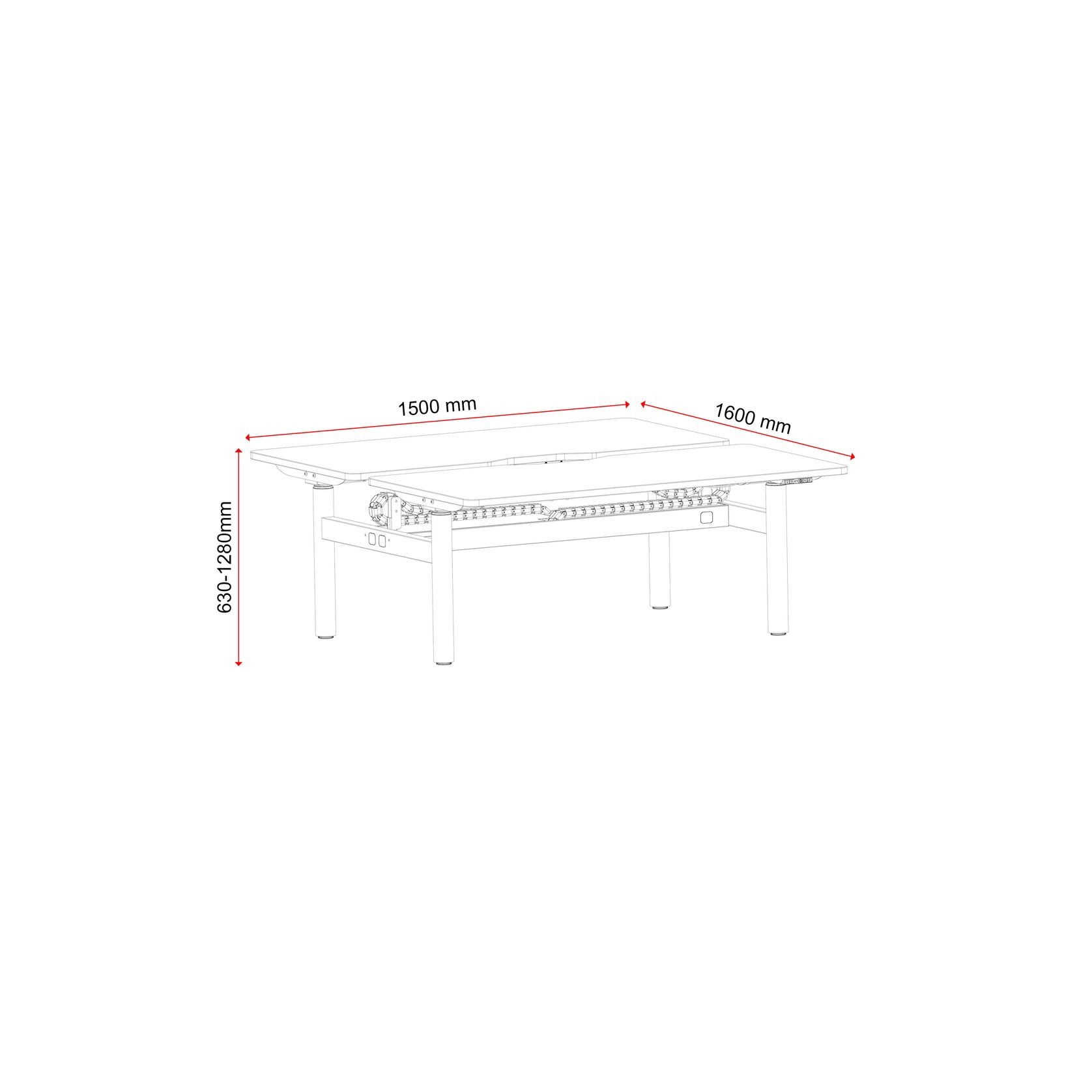 Buro Syntra Back-to-Back Standing Desk gallery detail image