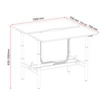 Buro Syntra Back-to-Back Standing Desk gallery detail image