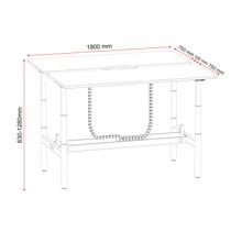 Buro Syntra Back-to-Back Standing Desk gallery detail image