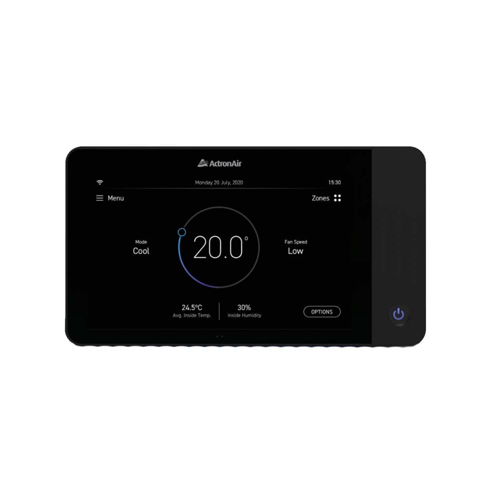 ActronAir - Ducted NEO Controller: NTW-1000 | Black gallery detail image