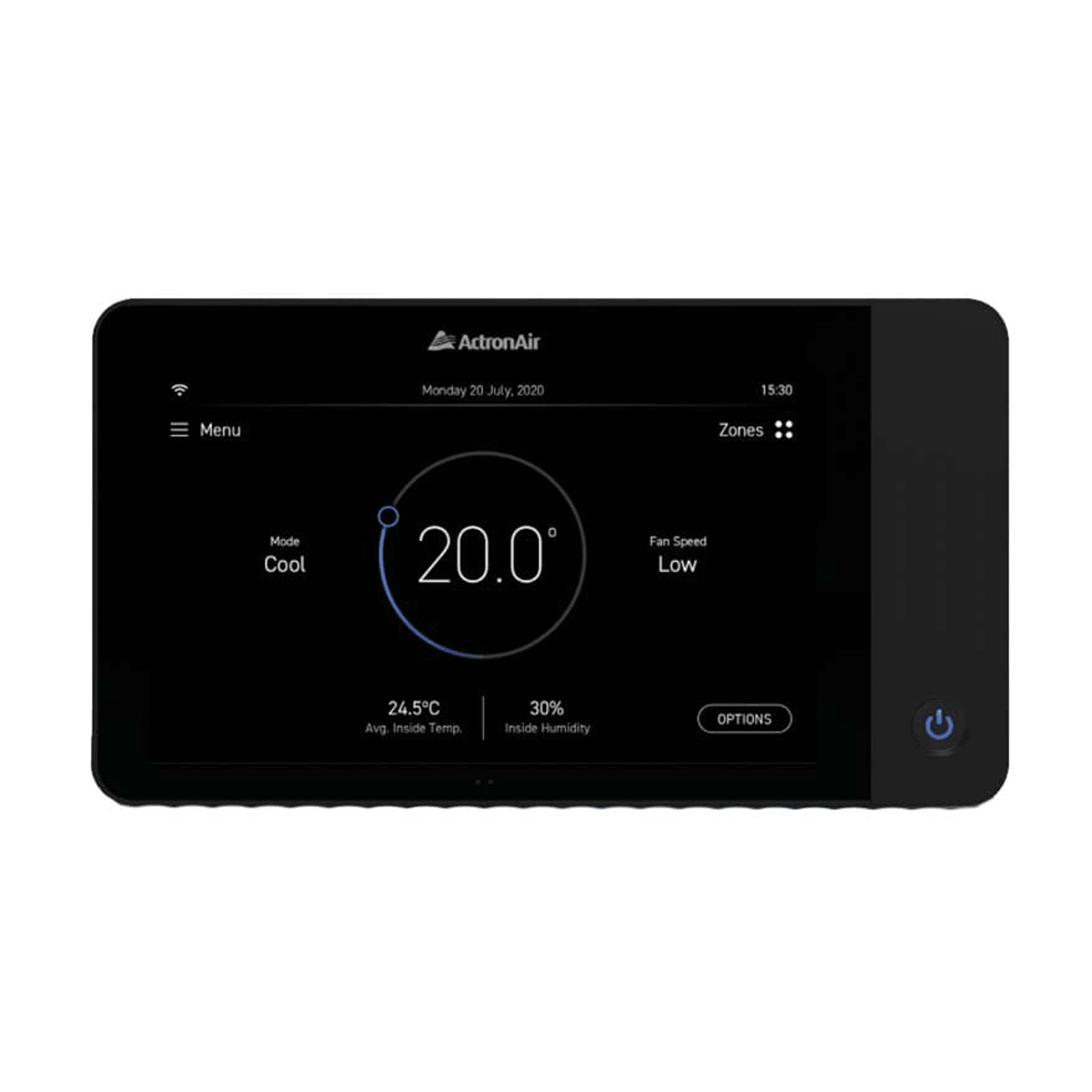 ActronAir - Ducted NEO Controller: NTW-1000 | Black gallery detail image