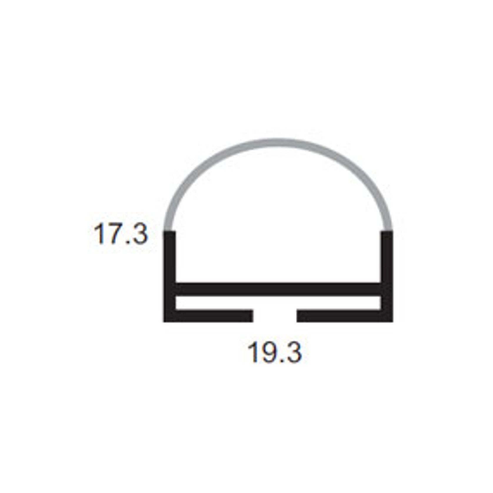 Curved Ceiling LED Profile - ARC 1 gallery detail image