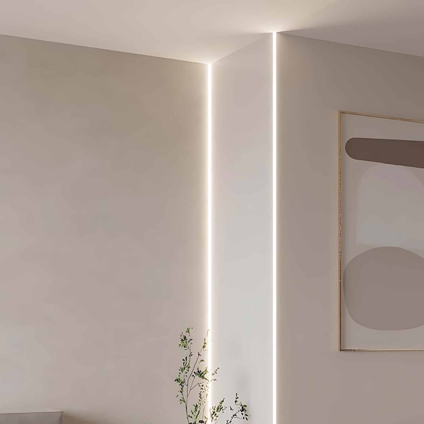 Plaster-in Trimless Outer Corner Extrusion gallery detail image