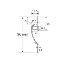 Cove Lighting Trimless Extrusion TL014 gallery detail image