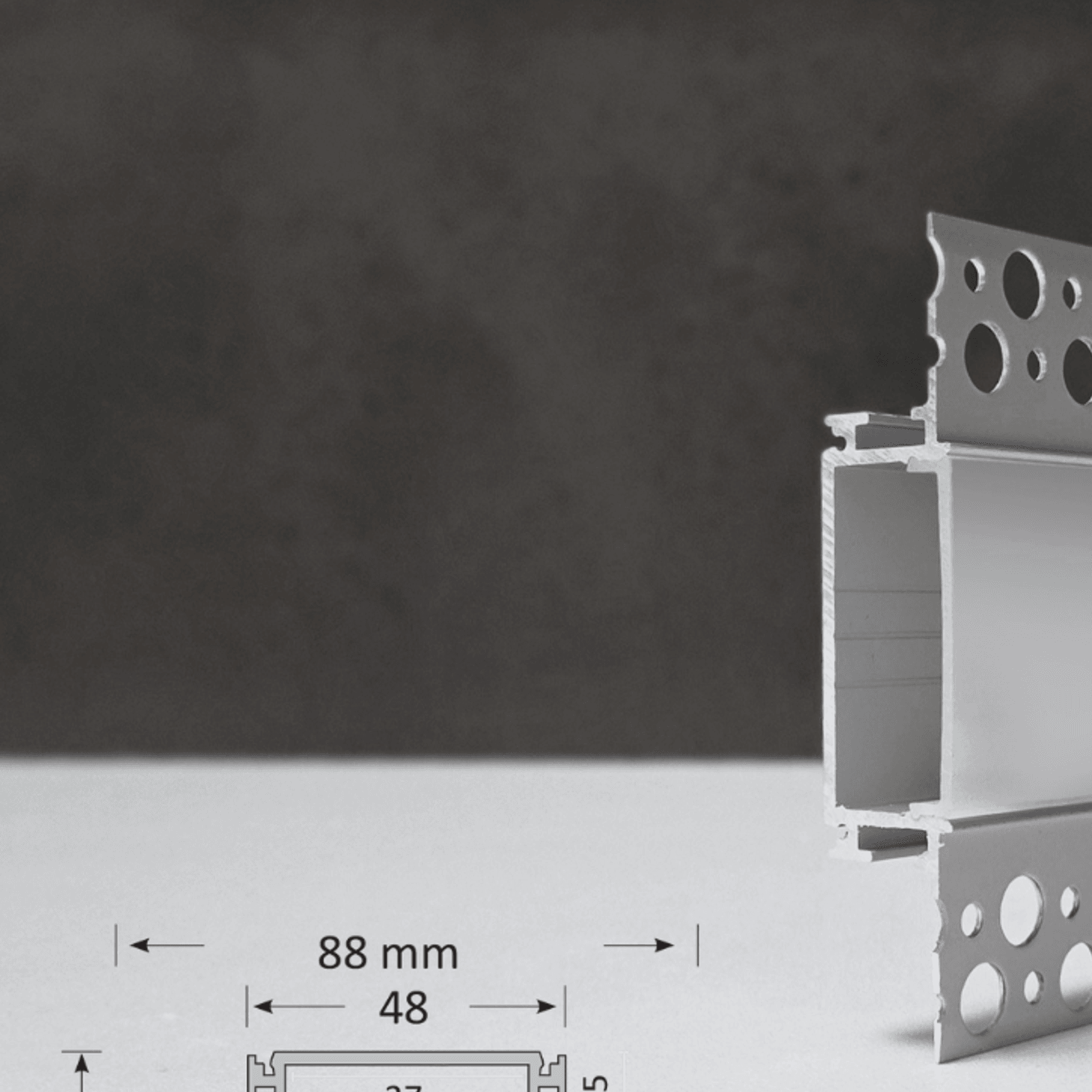 TL011 Shaowline Plaster-in Trimless Profiles