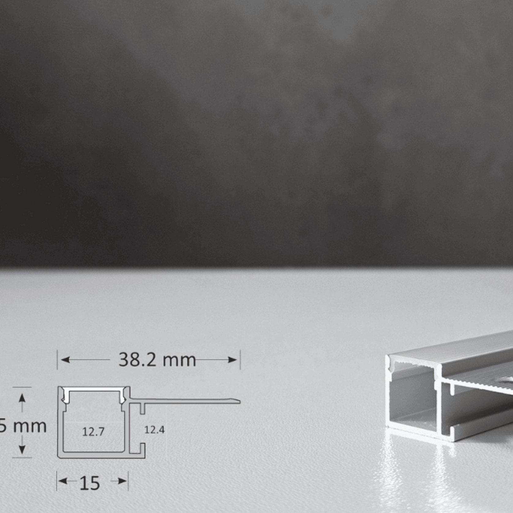 celing shadow gap trimless extrusion