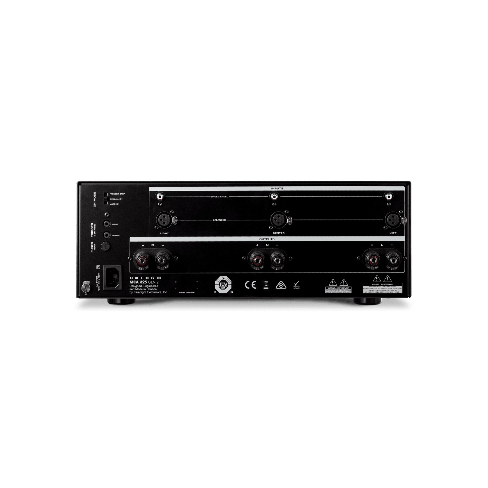 Anthem MCA 325 Black 230V gallery detail image