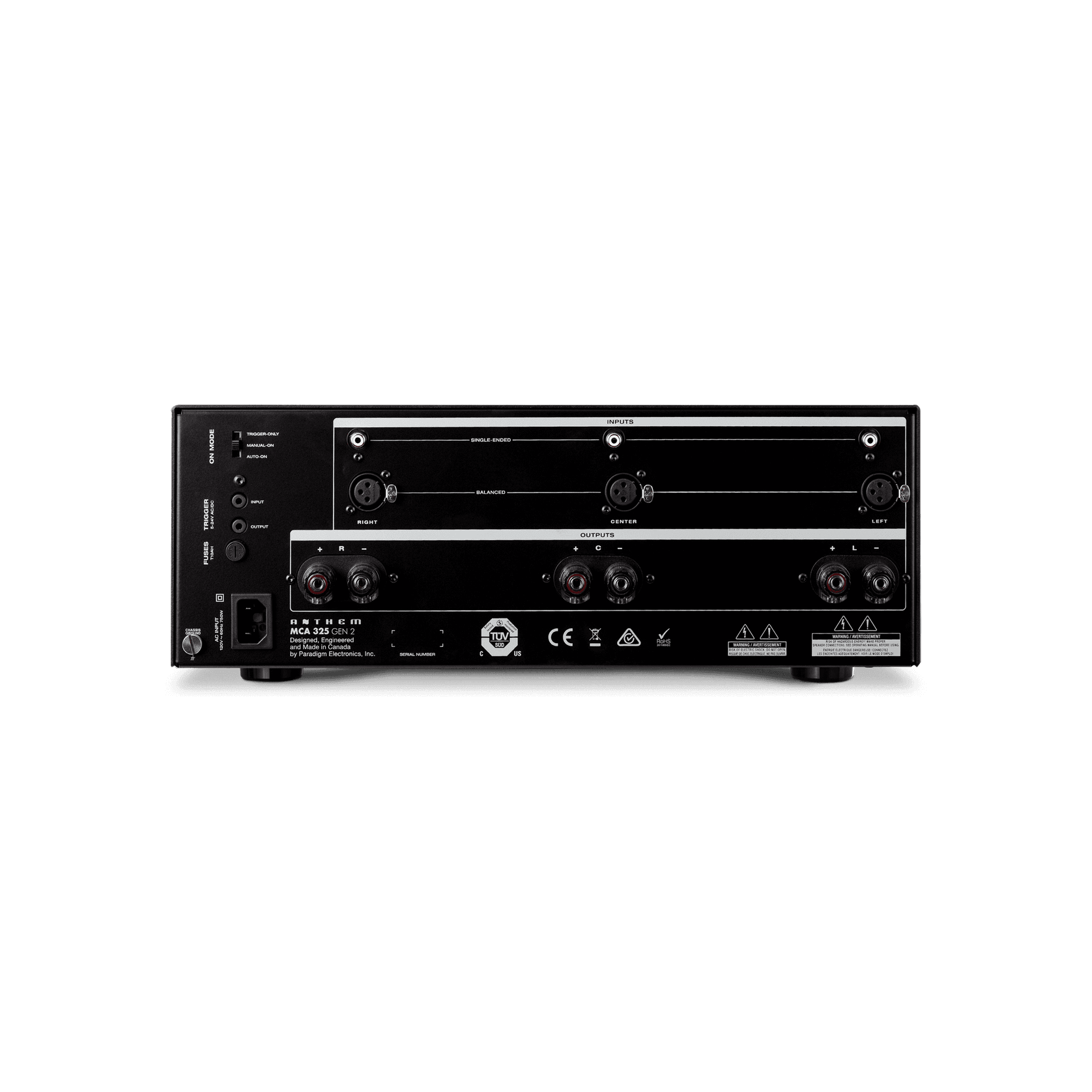 Anthem MCA 325 Black 230V gallery detail image