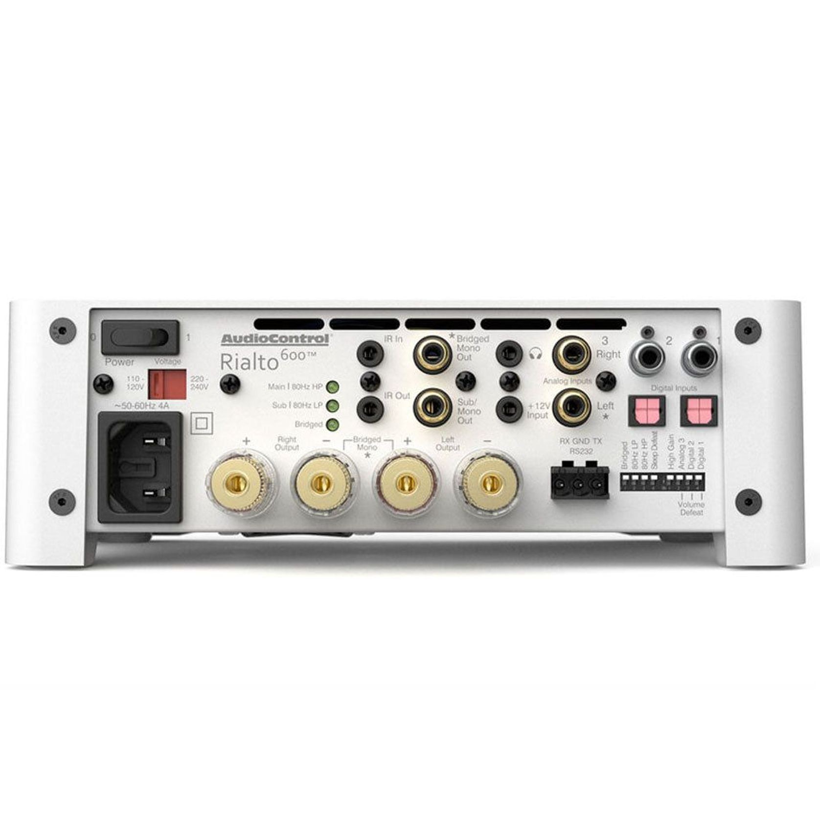 AudioControl Rialto 600 2.1CH Compact Amp with DAC (White) gallery detail image