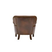 Rhodes Armchair - Brown Leather gallery detail image
