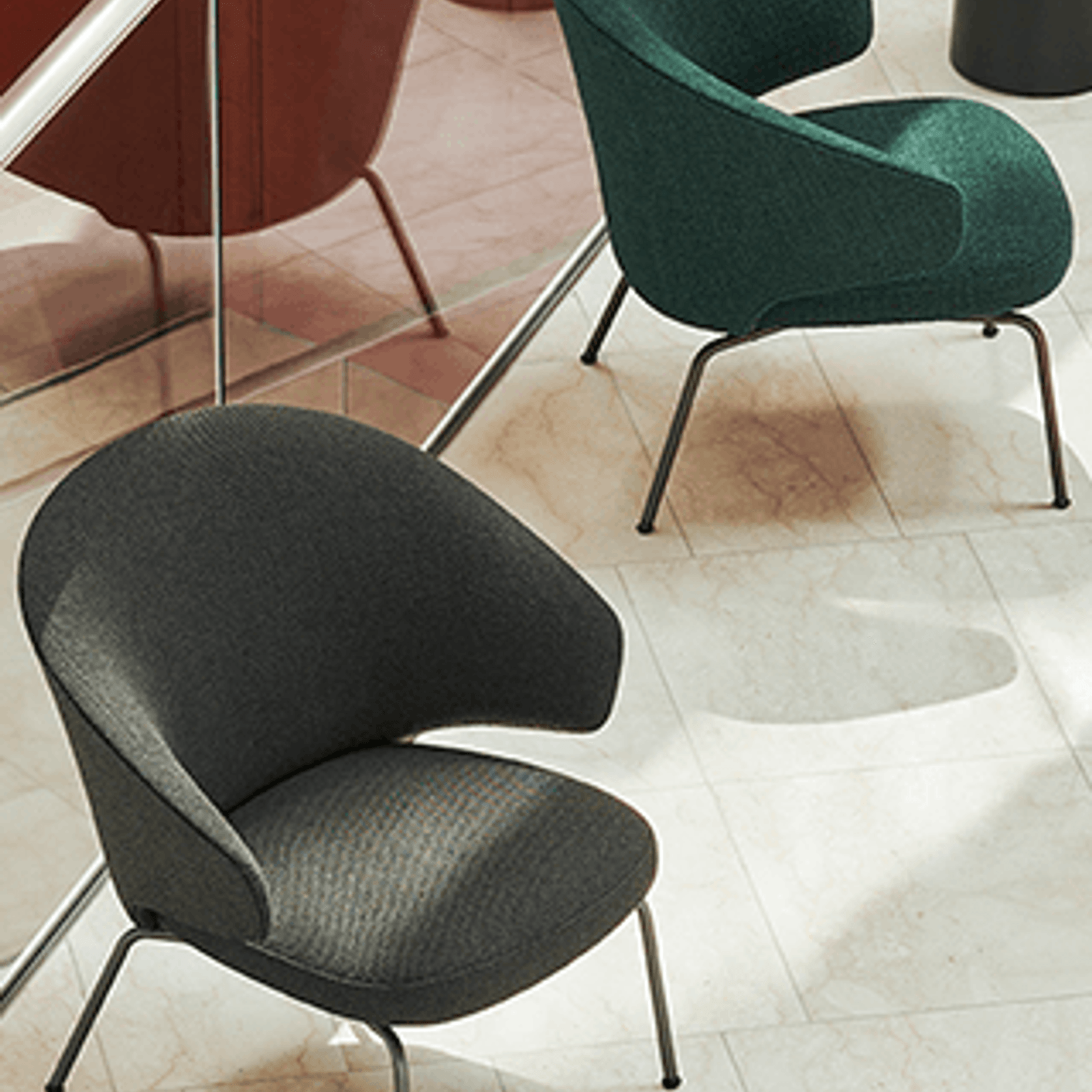 Let Lounge Chair Steel Legs by Fritz Hansen gallery detail image