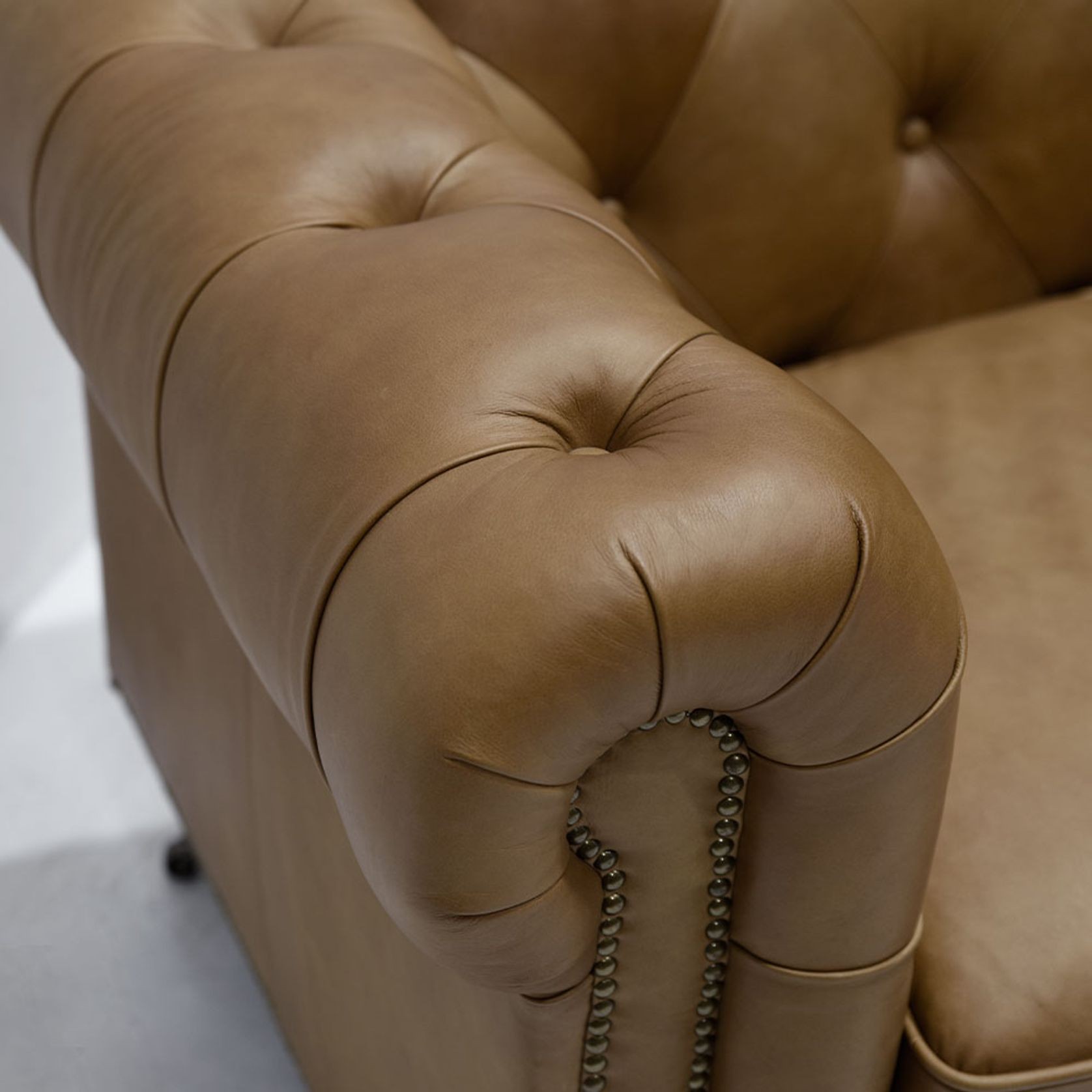 Stanhope Chesterfield Armchair - Chestnut gallery detail image