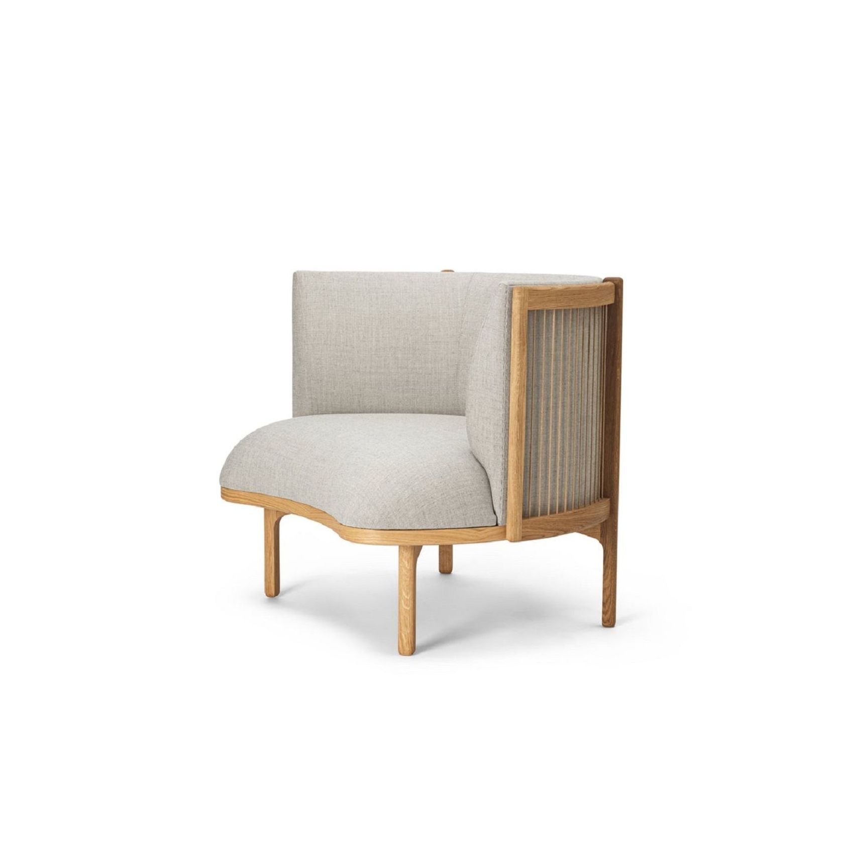 RF1904 Sideways Lounge Chair Oak Base gallery detail image