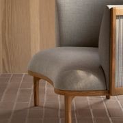 RF1904 Sideways Lounge Chair Oak Base gallery detail image