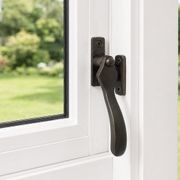 Close up of Escence Wood split-rail sash and weather seal system