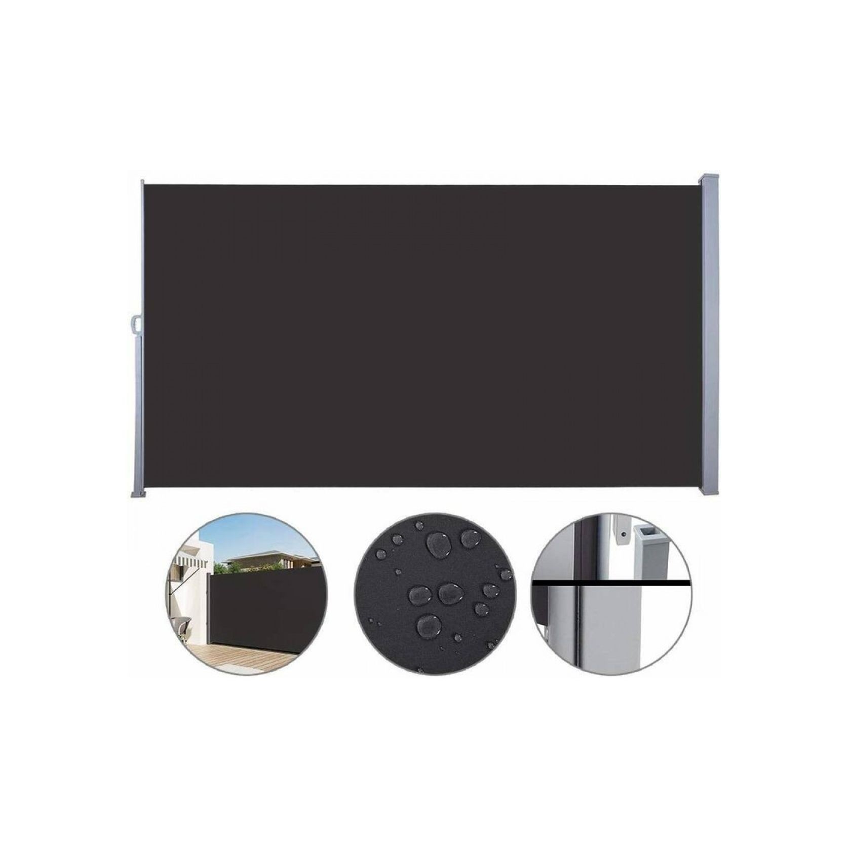 Aluminum Retractable Side Awning Shade 2 x 3m gallery detail image