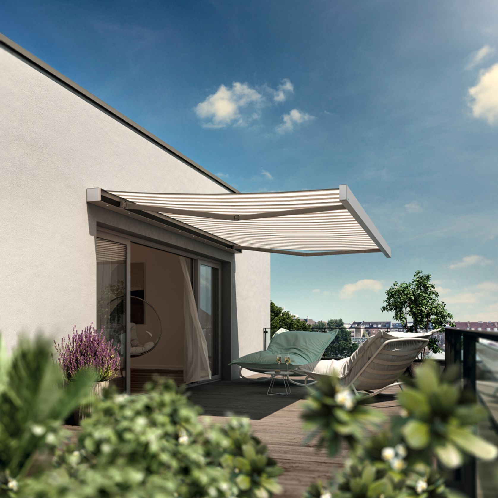 Weinor Smaila + Smaila LED Cubic Designer Awning gallery detail image