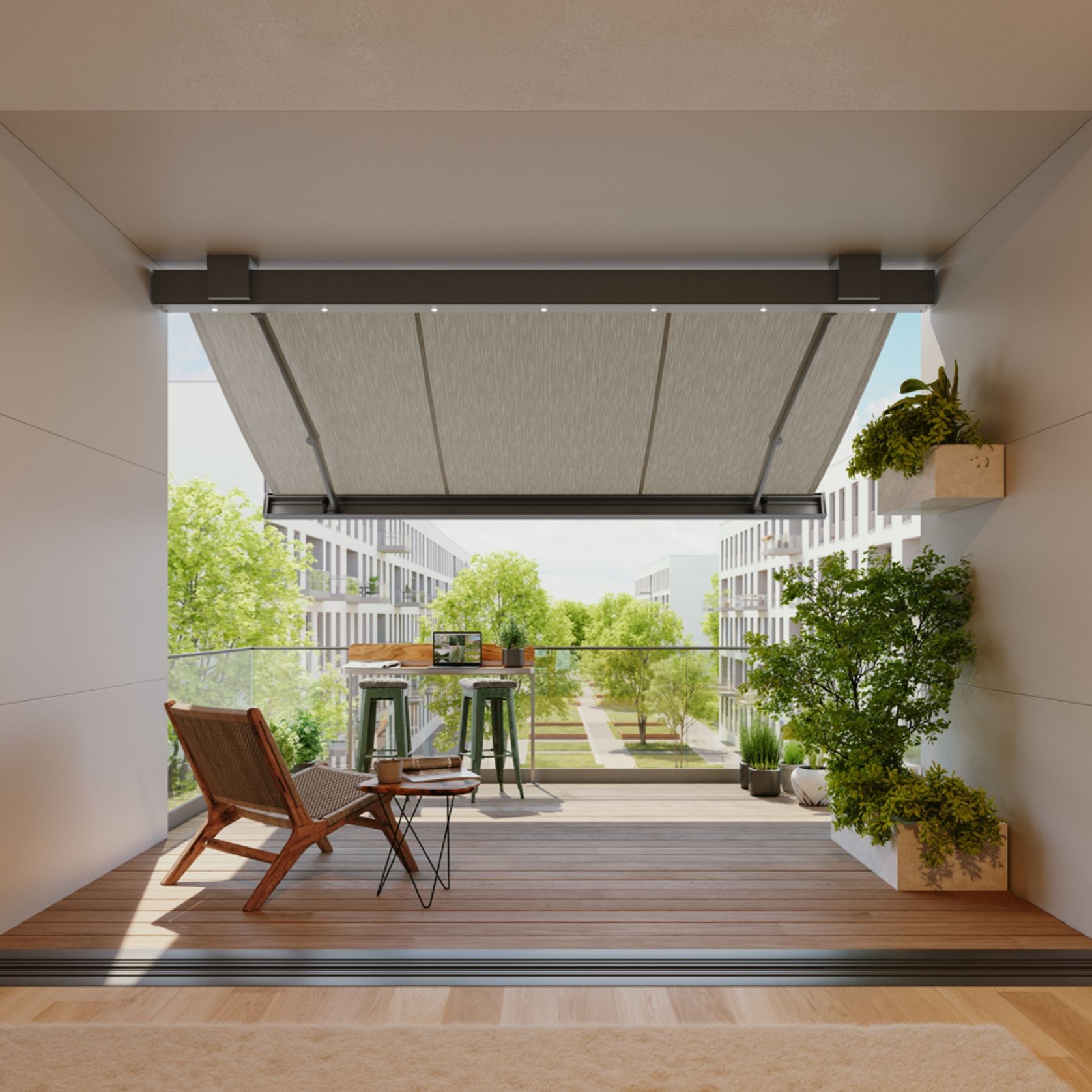 Weinor Smaila + Smaila LED Cubic Designer Awning gallery detail image