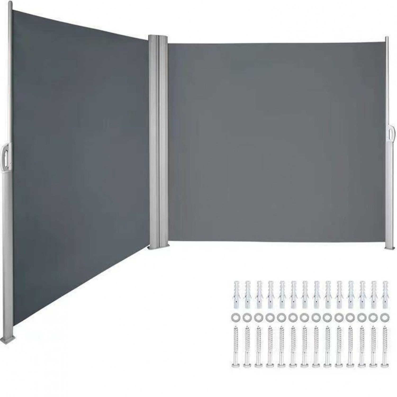 Aluminum Retractable Side Awning Shade 2 x 6m gallery detail image