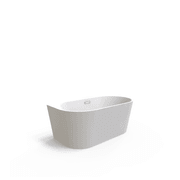 Unika Round Back To Wall W/Overflow Bath Tub gallery detail image