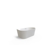 Unika Round Back To Wall W/Overflow Gloss Bath Tub gallery detail image