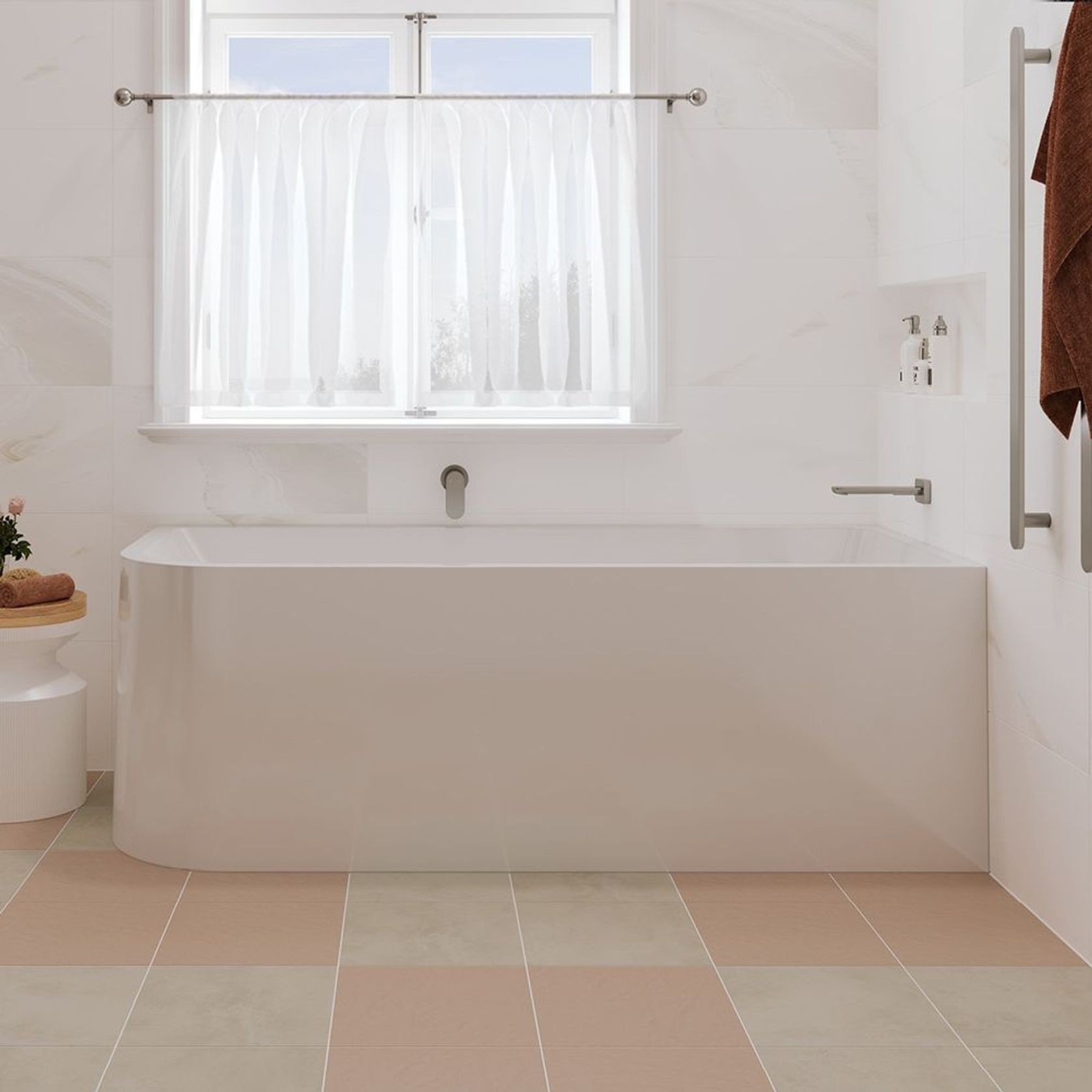 Hustle Multi-Fit Acrylic Bath with Overflow gallery detail image
