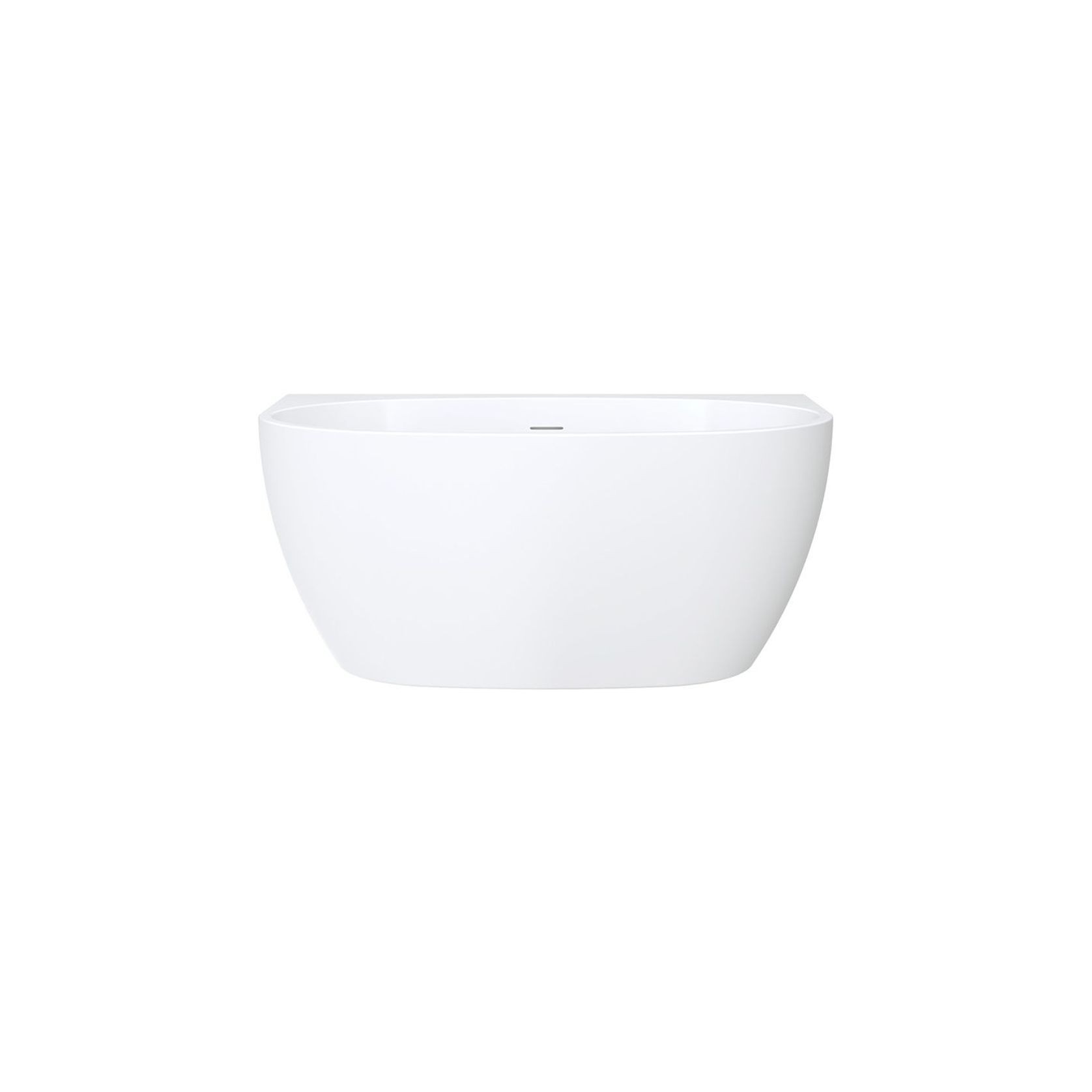 Keeto Back-To-Wall Acrylic Bath with Overflow gallery detail image