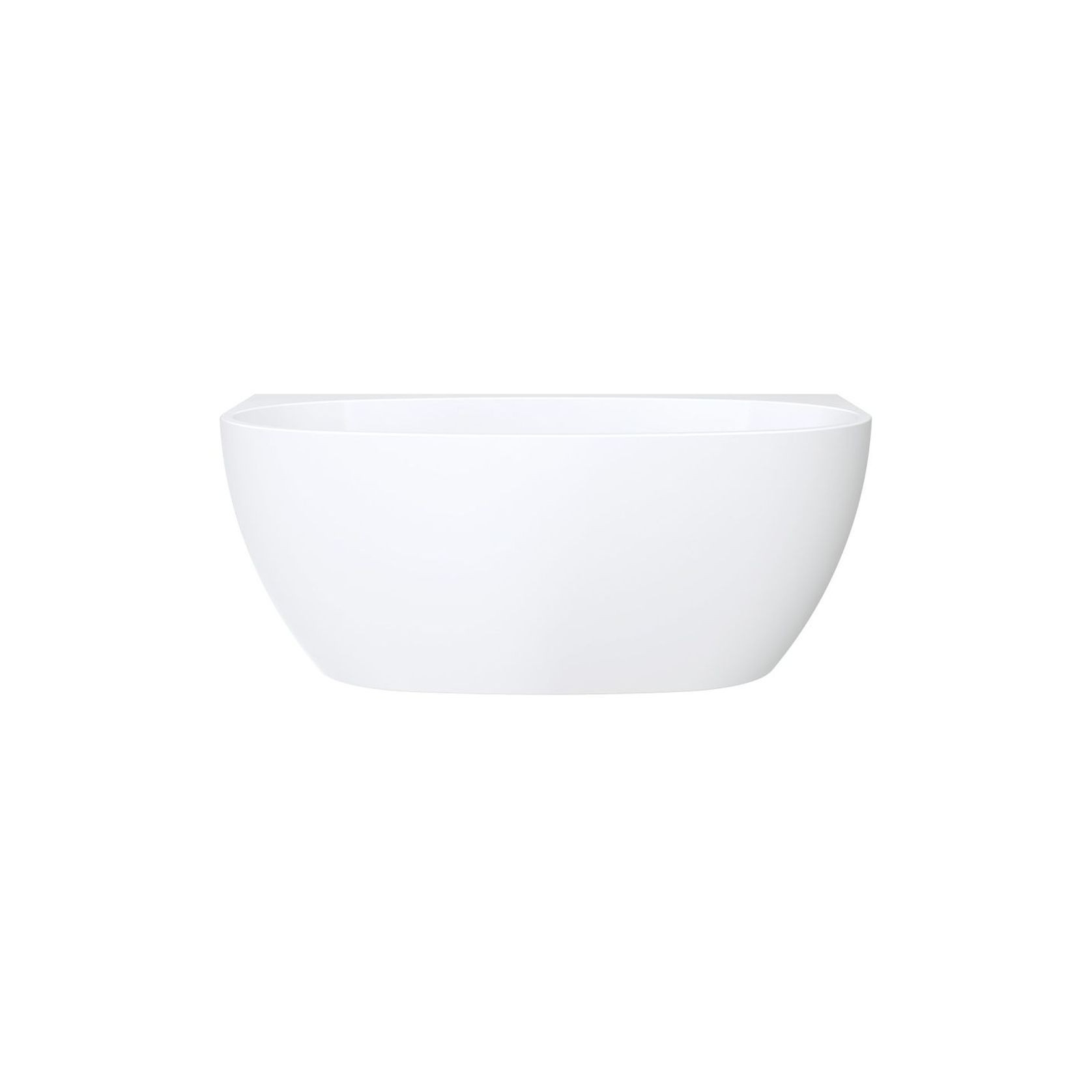 Keeto Back-To-Wall Acrylic Bath, 1500mm gallery detail image
