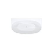 Keeto Back-To-Wall Acrylic Bath, 1500mm gallery detail image