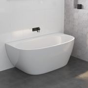 Keeto Back-To-Wall Acrylic Bath, 1500mm gallery detail image