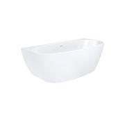 Keeto Back-To-Wall Acrylic Bath with Overflow gallery detail image