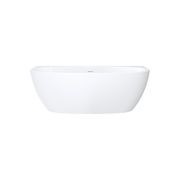Keeto Back-To-Wall Acrylic Bath with Overflow gallery detail image