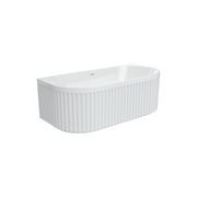 Eleanor Fluted Back-to-Wall Acrylic Bath gallery detail image