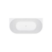 Eleanor Fluted Back-to-Wall Acrylic Bath gallery detail image