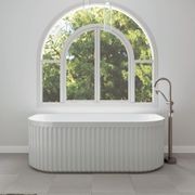 Eleanor Fluted Back-to-Wall Acrylic Bath gallery detail image