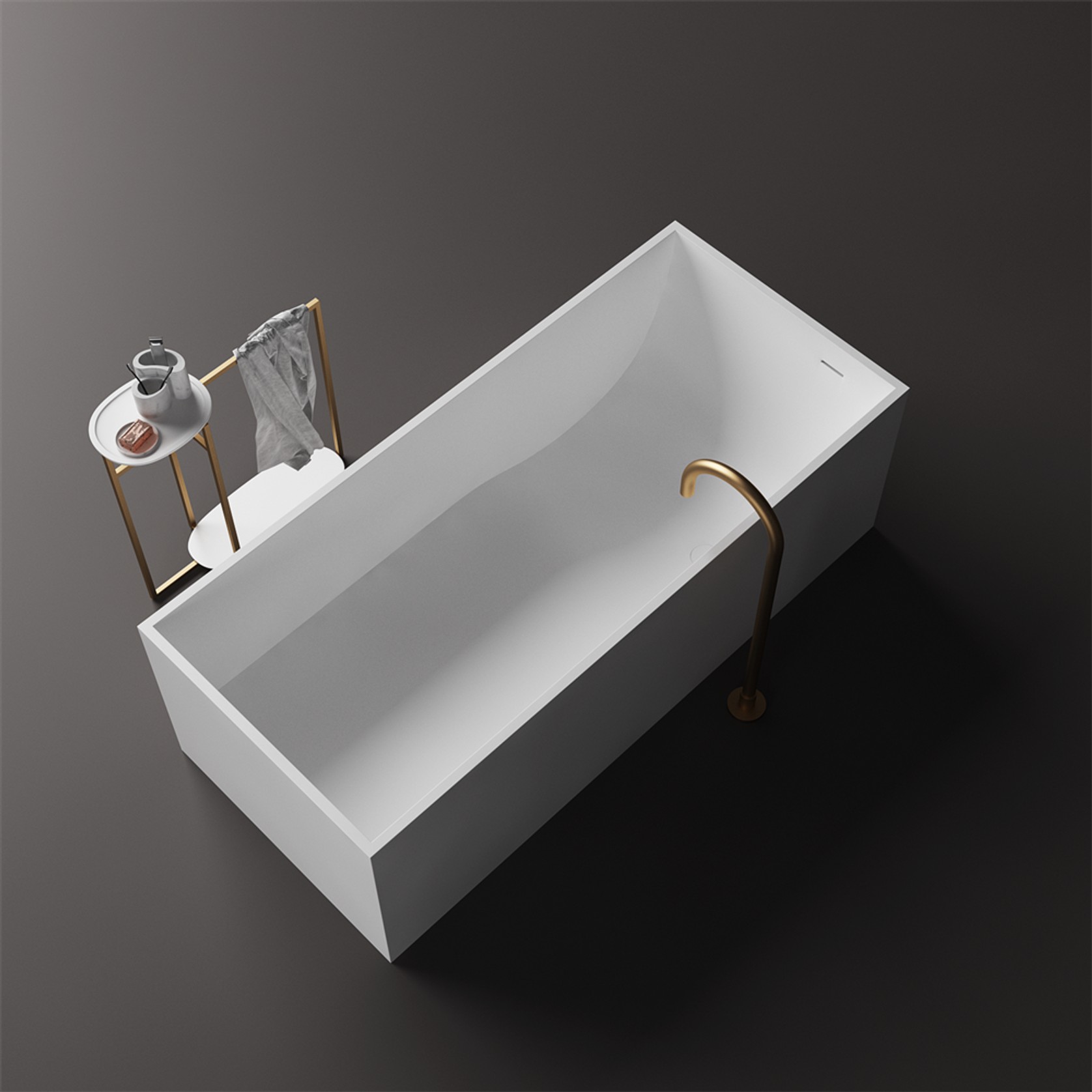 Alison Rectangular Stone Bath ST23 - Various Sizes gallery detail image