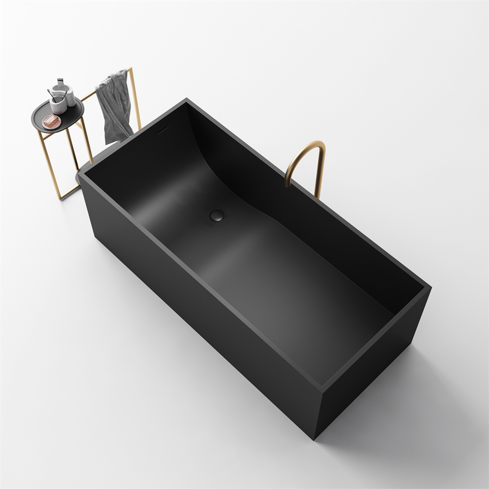 Alison Rectangular Stone Bath ST23 - Various Sizes gallery detail image