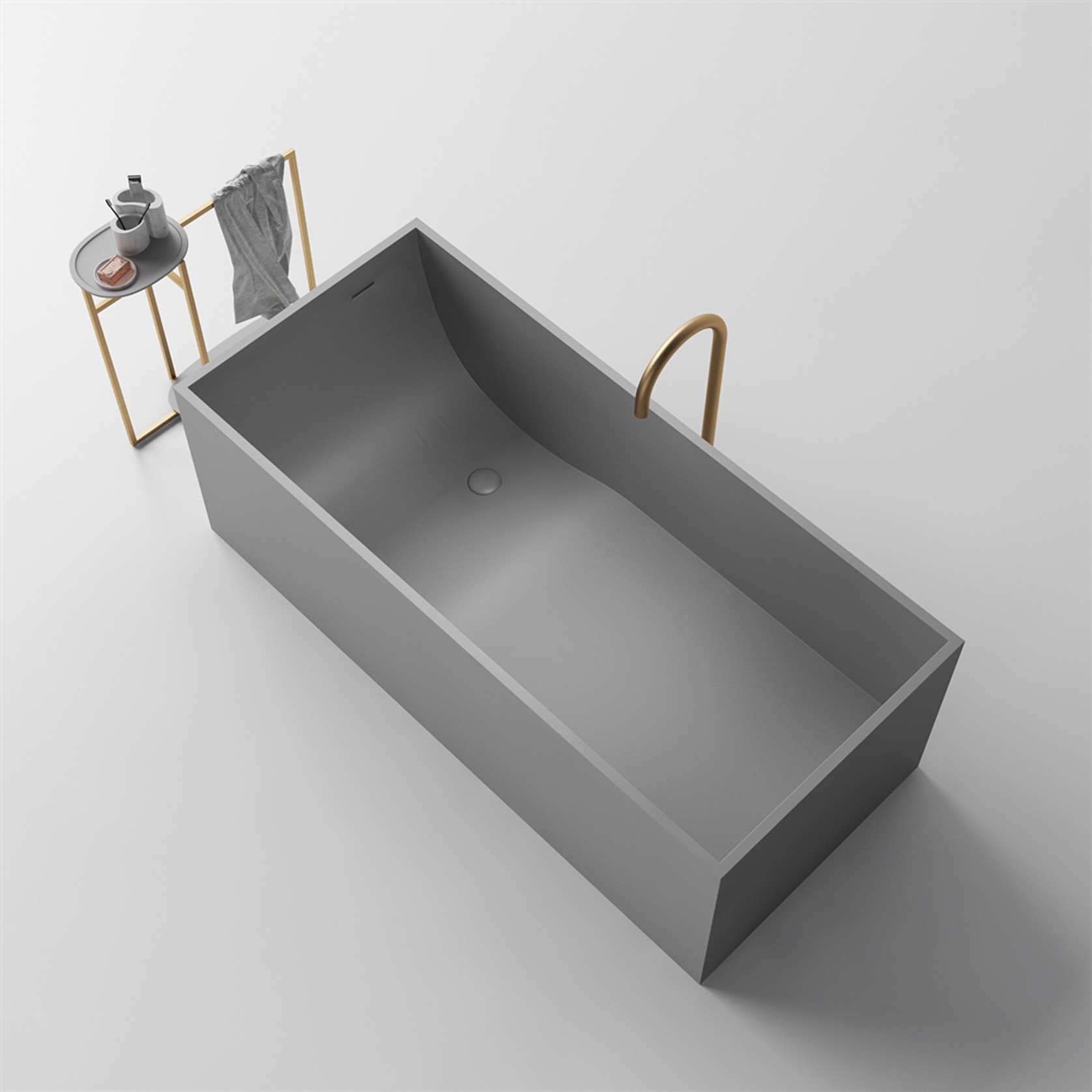 Alison Rectangular Stone Bath ST23 - Various Sizes gallery detail image