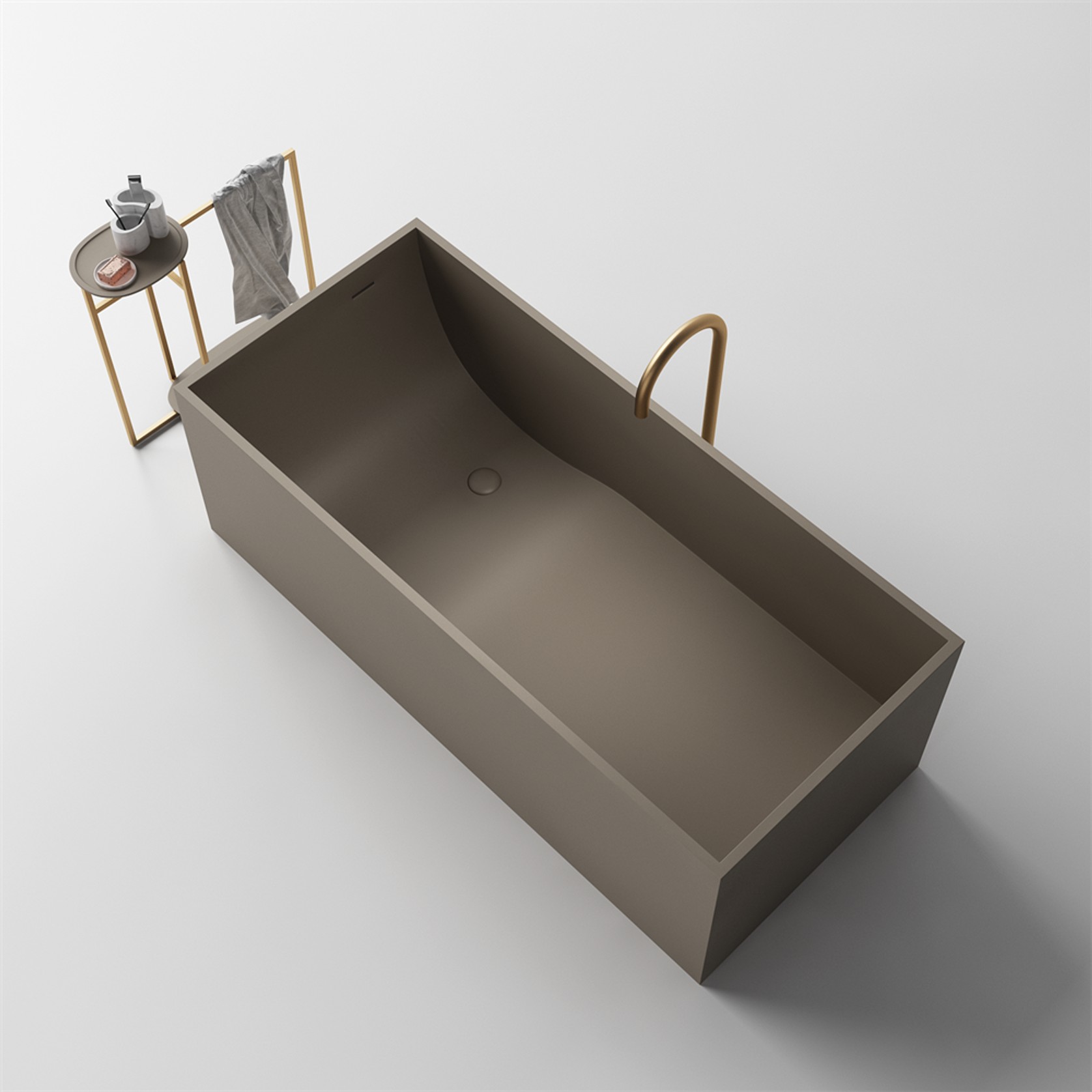 Alison Rectangular Stone Bath ST23 - Various Sizes gallery detail image