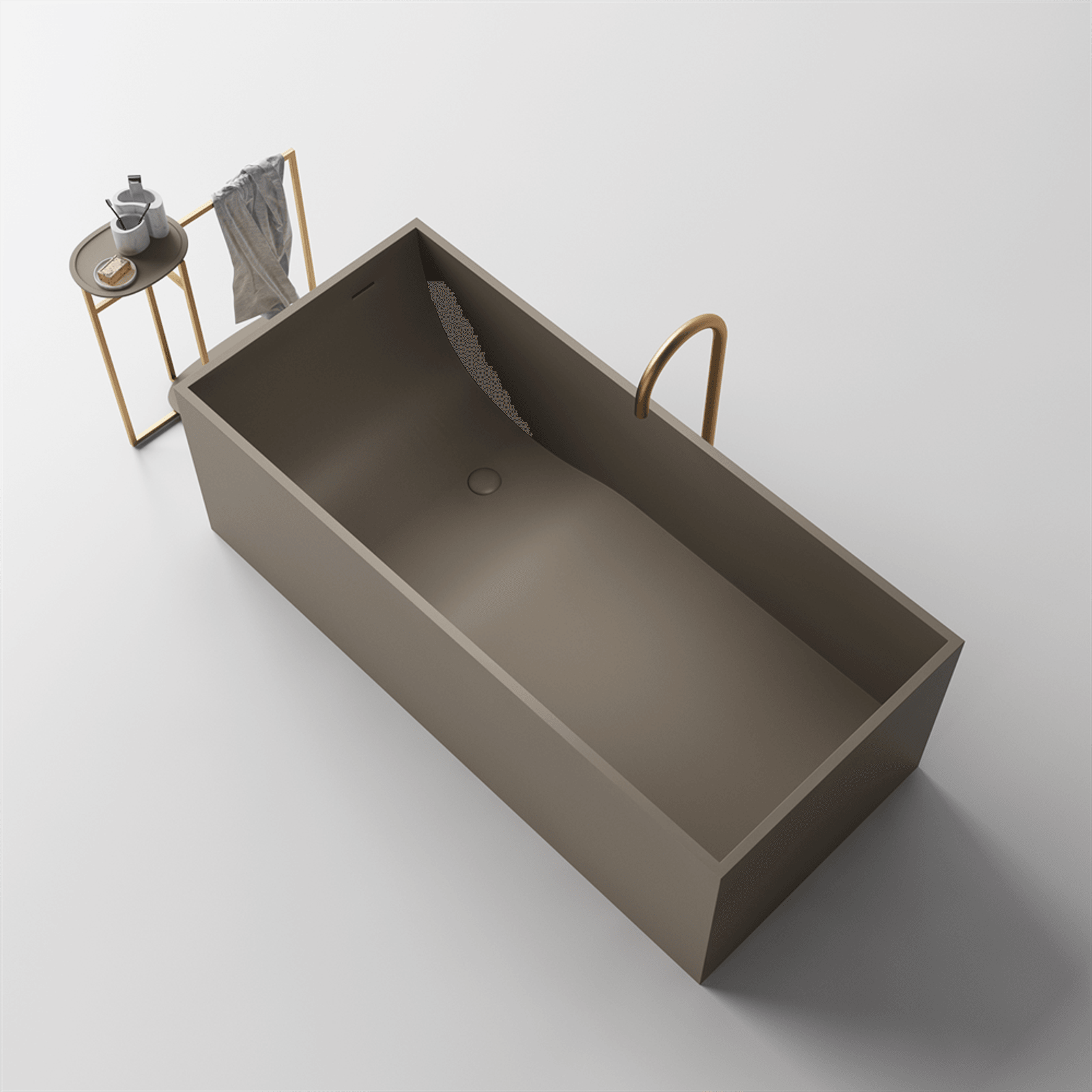 Alison Rectangular Stone Bath ST23 - Various Sizes gallery detail image