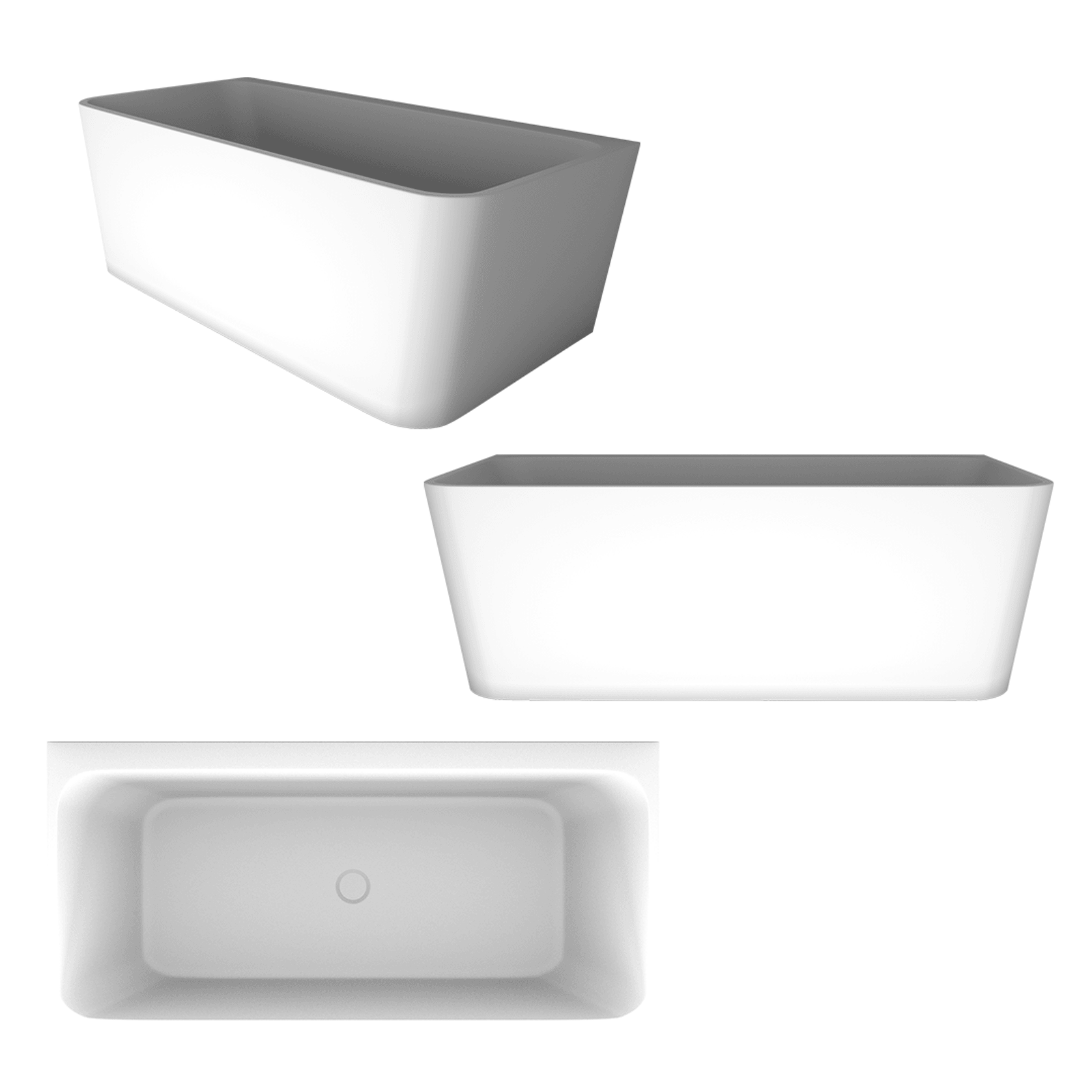 'The Smith' Matte White Baths gallery detail image